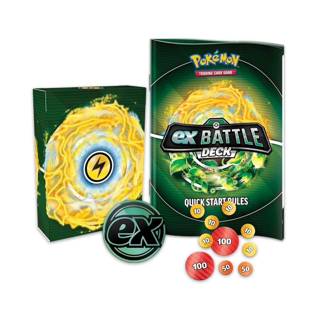 Pokémon TCG ex Battle Deck Tapu Koko ex - deckbox, muntje, damage counters en quick start rules