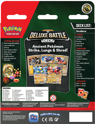 Pokemon ex Deluxe Battle Deck Koraidon 0820650858307