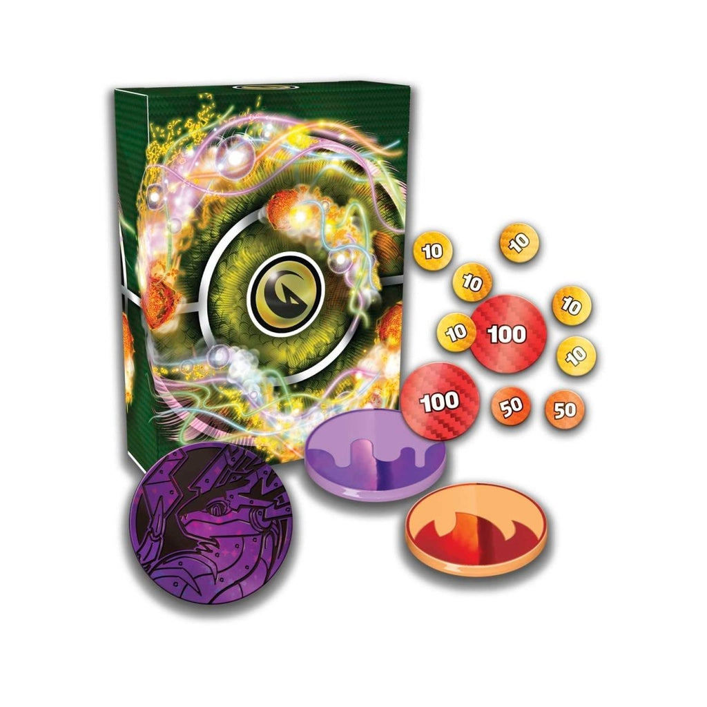 Pokémon TCG Deluxe Battle Deck Miraidon ex - accessoires: deckbox, metalen muntje, damage counters en conditiemarkers