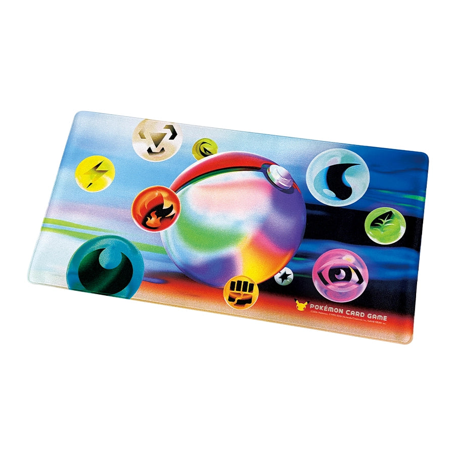 Tapete para un jugador incluido en la Pokémon 30th CELEBRATION FUTURISTIC BOX