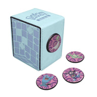 De Alcove Click deckbox open, met de kaarten erin