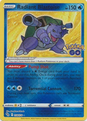 Pokémon GO - 018/078 - Radiant Blastoise - Radiant Holo