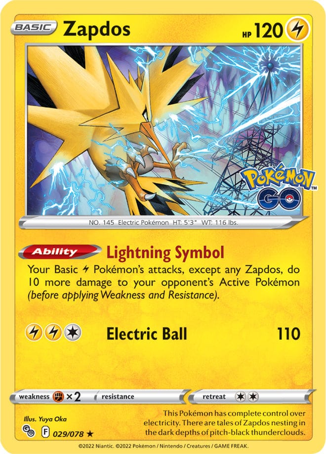 Pokémon GO - 029/078 - Zapdos - Holo