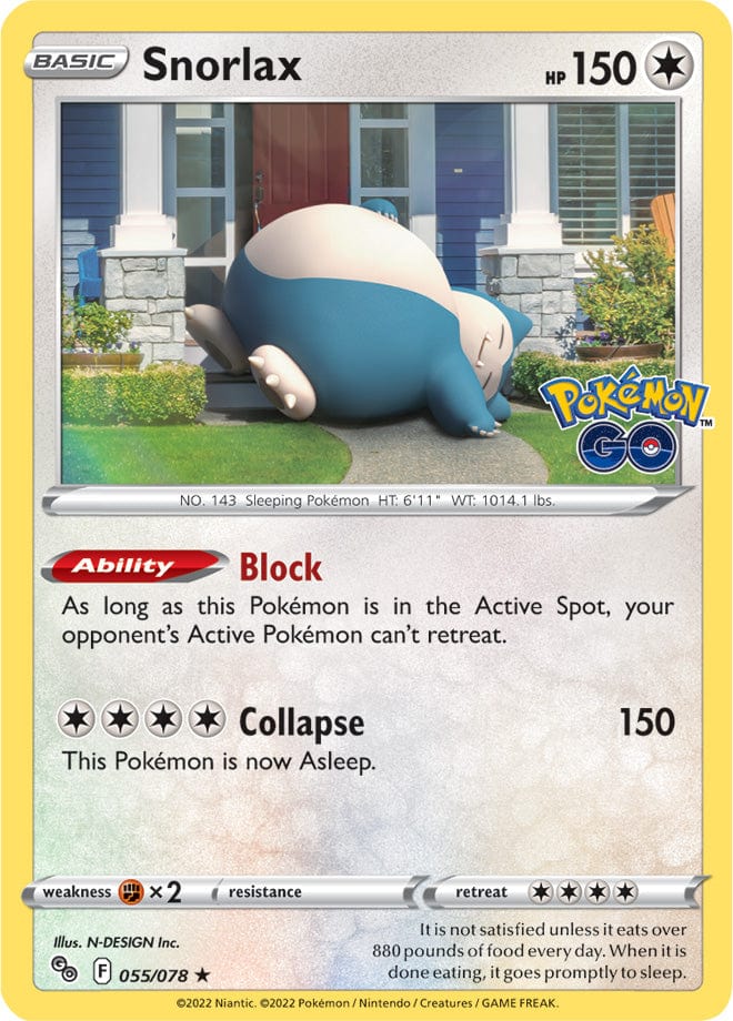 Pokémon GO - 055/078 - Snorlax - Holo