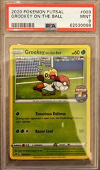 Pokémon Grookey on the ball PSA 9