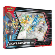 Pokémon Hop's Zacian ex Box (Journey Together) – schuin vooraanzicht | Lichcards