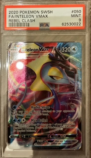 Pokémon Inteleon Vmax Full Art PSA 9