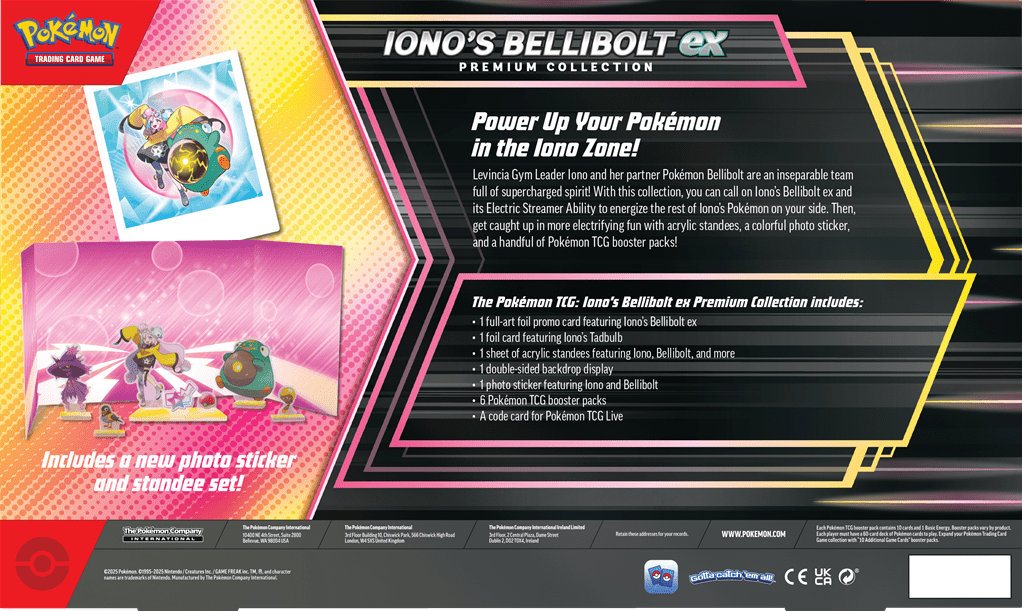 Pokemon Iono's Bellibolt ex Premium Collection 0196214109315
