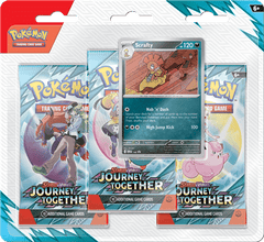 Pokémon Journey Together 3 pack blister – Scrafty 0196214108363