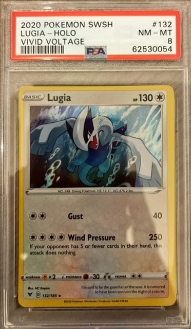 Pokémon Lugia PSA 8