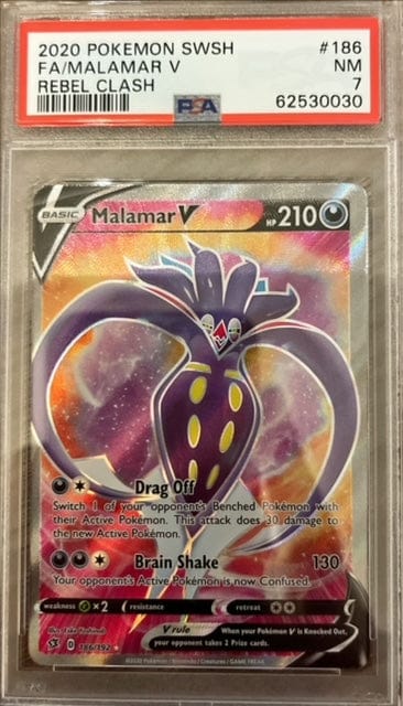 Pokémon Malamar V Full Art PSA 7