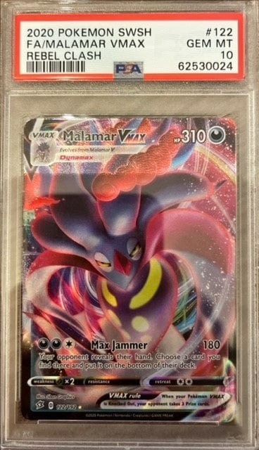 Pokémon Malamar Vmax Full Art PSA 10