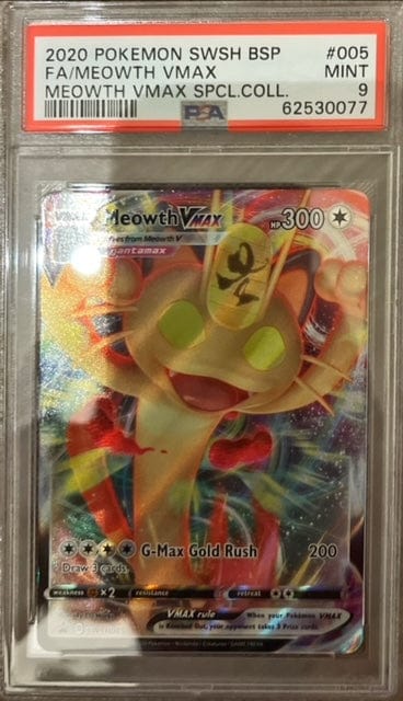 Pokémon Meoth Vmax Full Art PSA 9