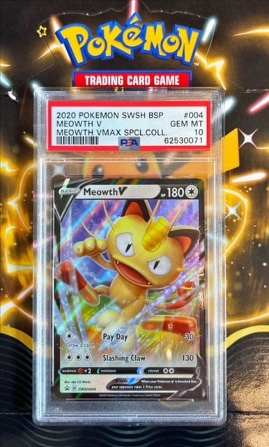 Pokémon Meowth V PSA 10