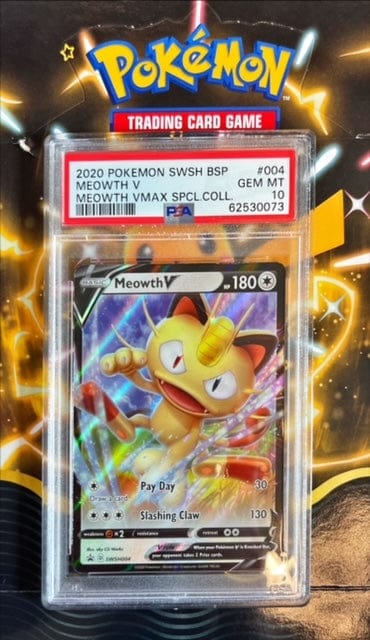 Pokémon Meowth V PSA 10