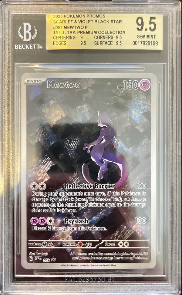 Pokémon Mewtwo 151 Black Star Promo BGS 9,5 0017829198