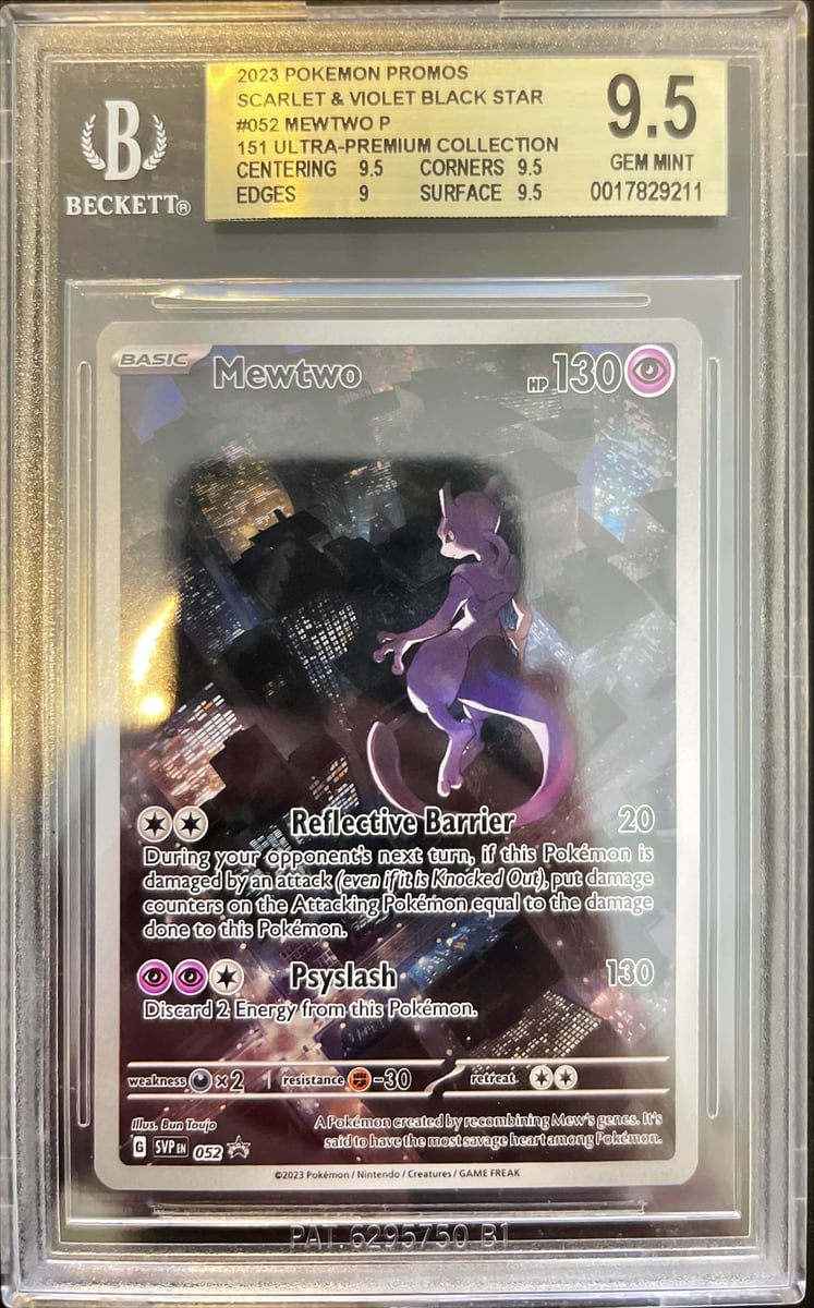 Pokémon Mewtwo 151 Black Star Promo BGS 9,5 0017829211 | Lichcards Main image