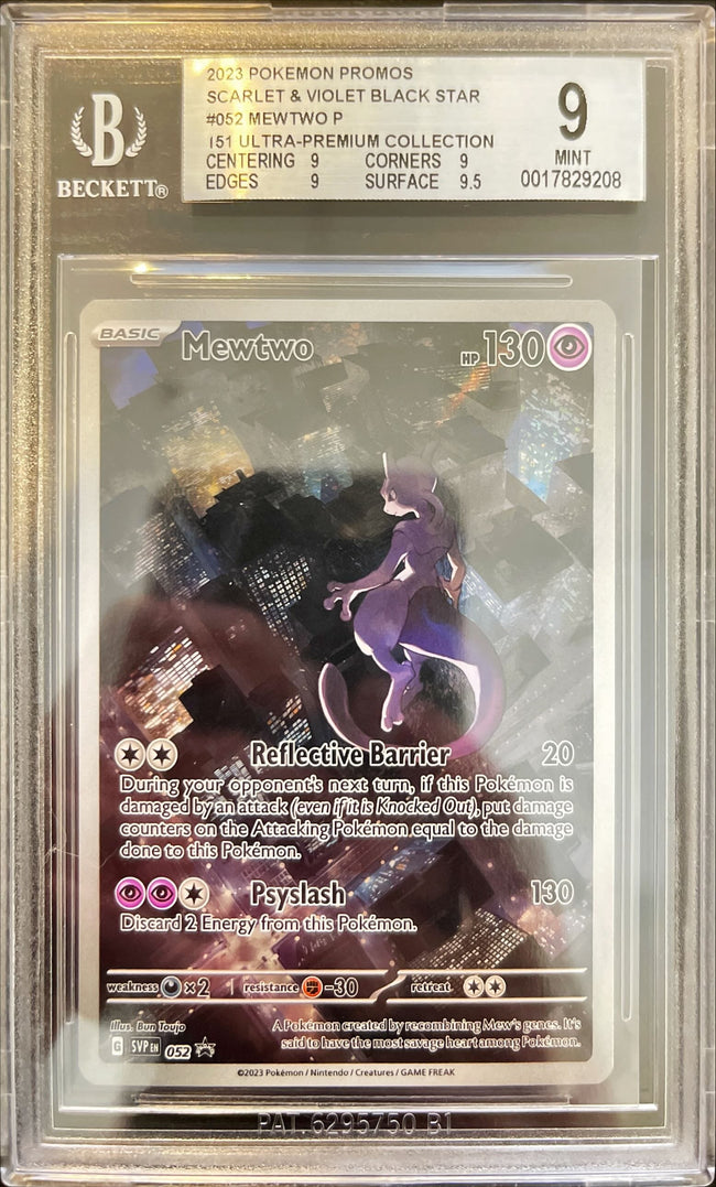 Pokémon Mewtwo 151 Black Star Promo BGS 9 0017829208 Hover Image