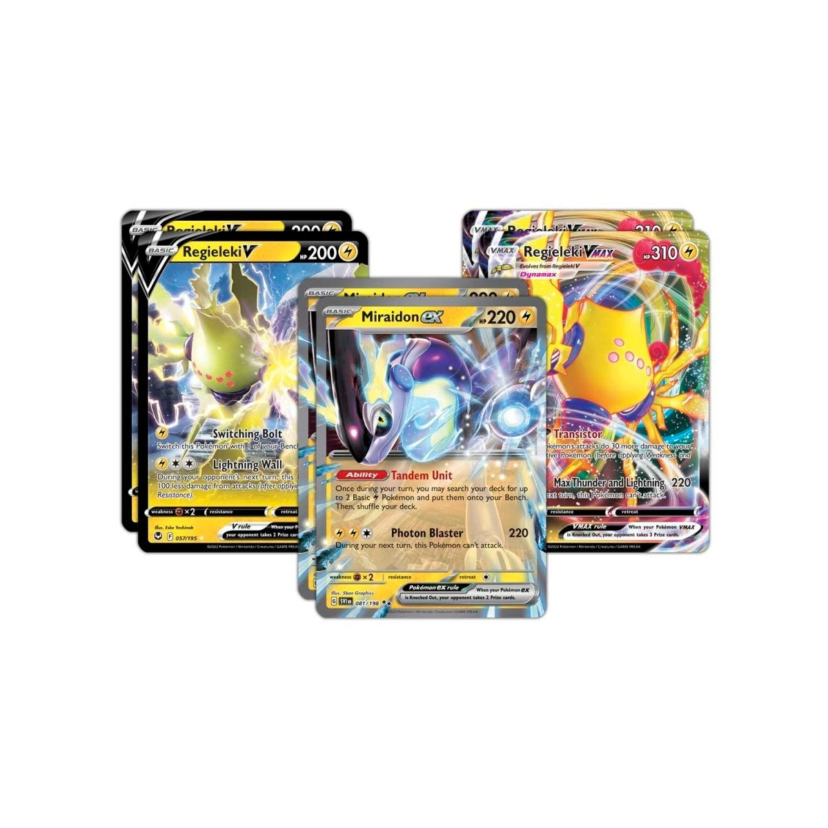 Pokémon Miraidon ex League Battle Deck - de belangrijkste kaarten uit het deck, waaronder Miraidon ex