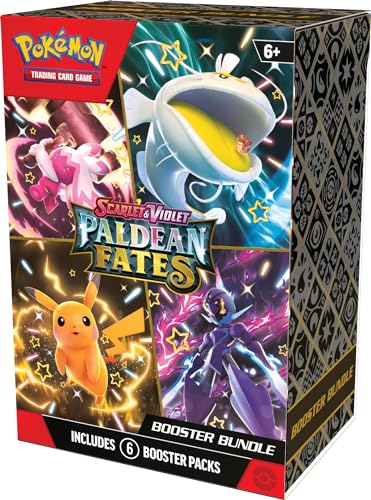 Pokémon Paldean Fates Booster Bundle – verzegelde Engelse verpakking met 6 boosters