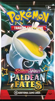 Paldean Fates booster pack met Dondozo – voorbeeld van een boosterontwerp