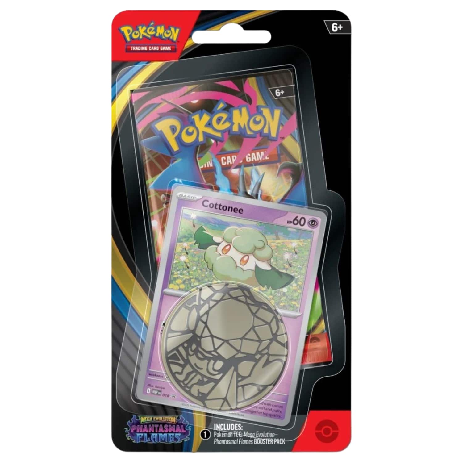 Pokémon TCG Phantasmal Flames Cottonee 1-Pack Blister (Engels) Image principale du produit