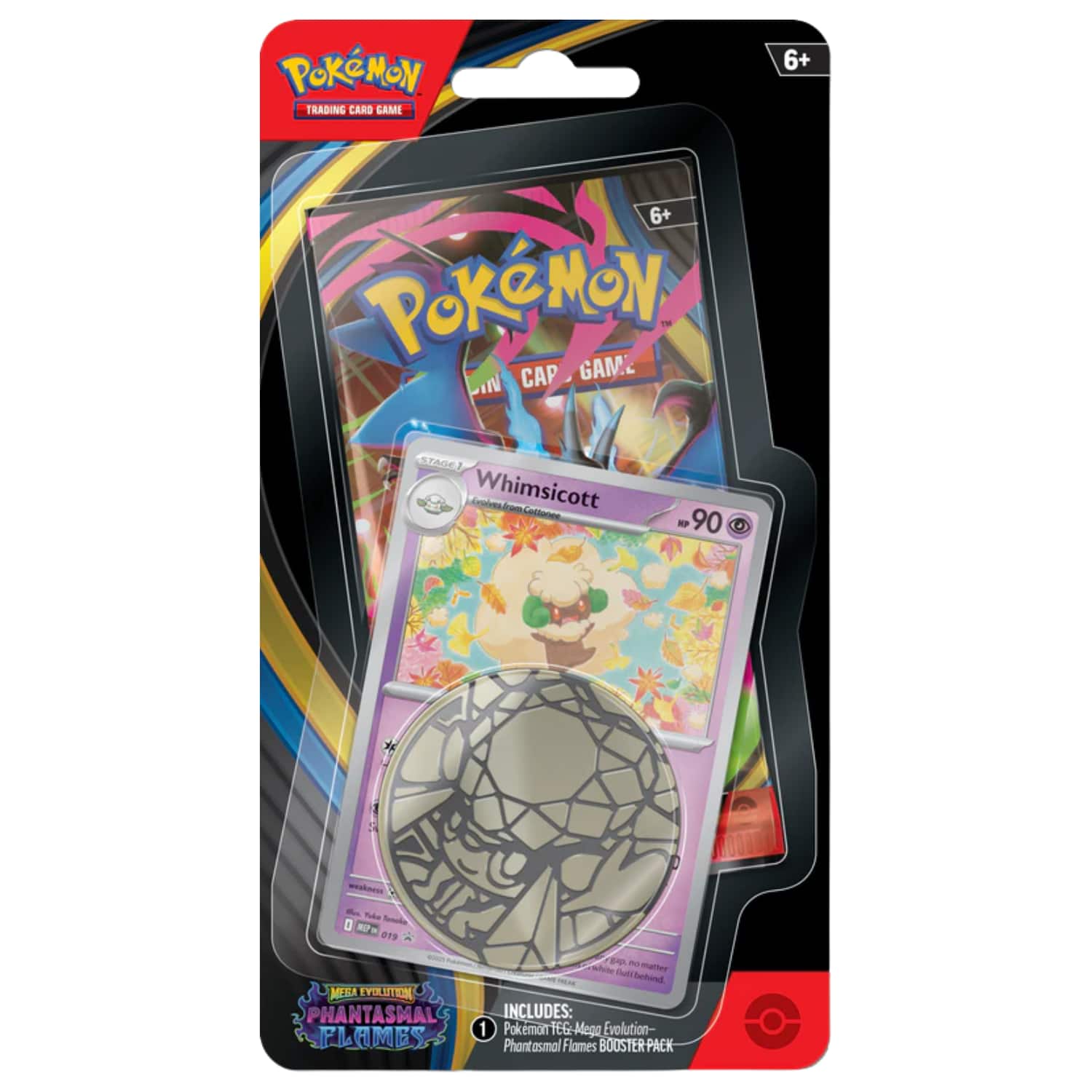 Pokémon TCG Phantasmal Flames Whimsicott 1-Pack Blister (Engels) Image principale du produit