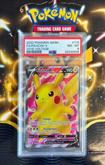 Pokémon Pikachu V Full Art PSA 8