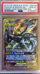 Pokémon Pikachu & Zekrom Tag Team Full Art PSA10