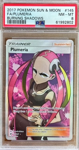 Pokémon Plumeria Full Art PSA 8 Imagen principal del producto