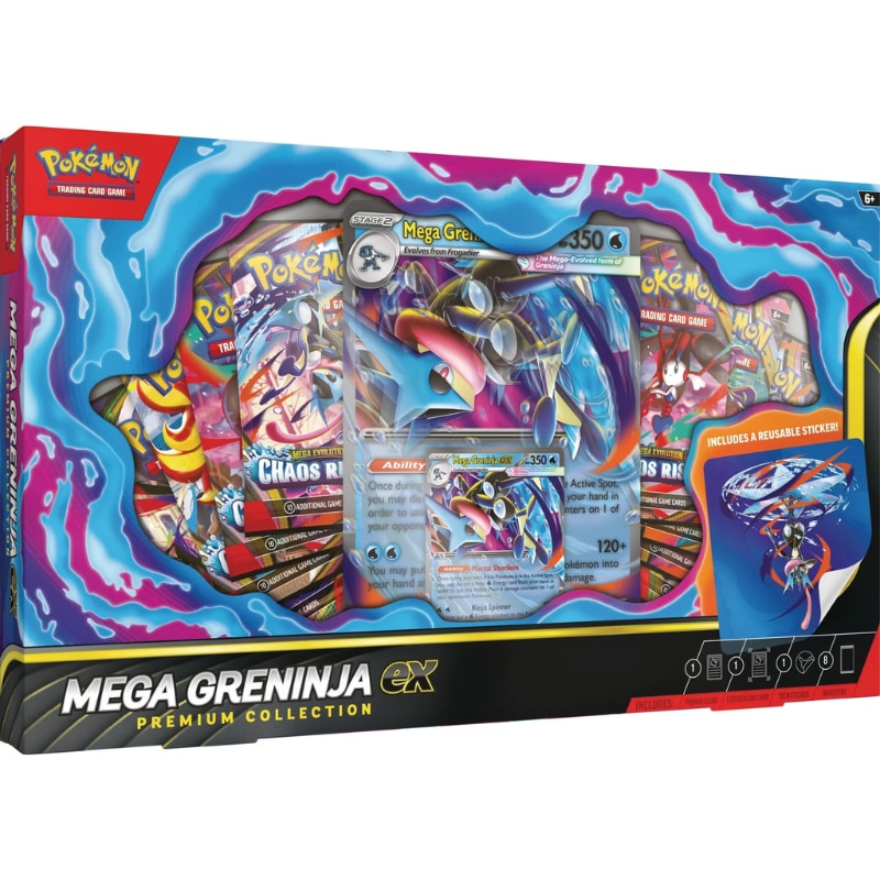 Pokemon Mega Greninja ex Premium Collection met acht boosterpakjes | Lichcards Imagen principal del producto
