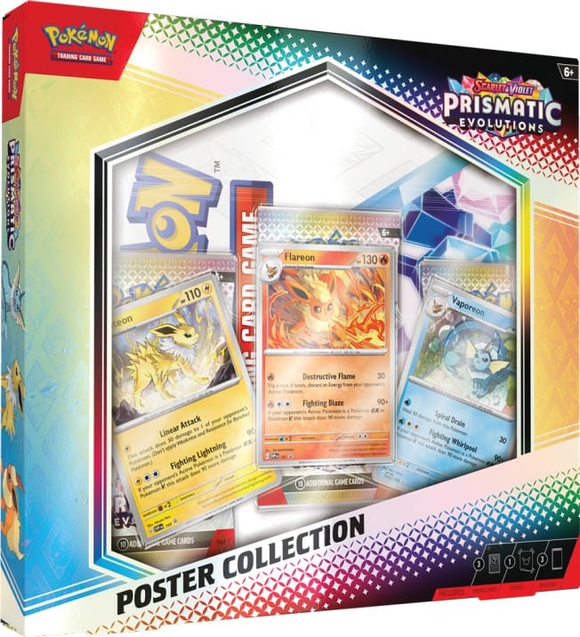 Pokemon Prismatic Evolutions Poster Collection 0196214105416