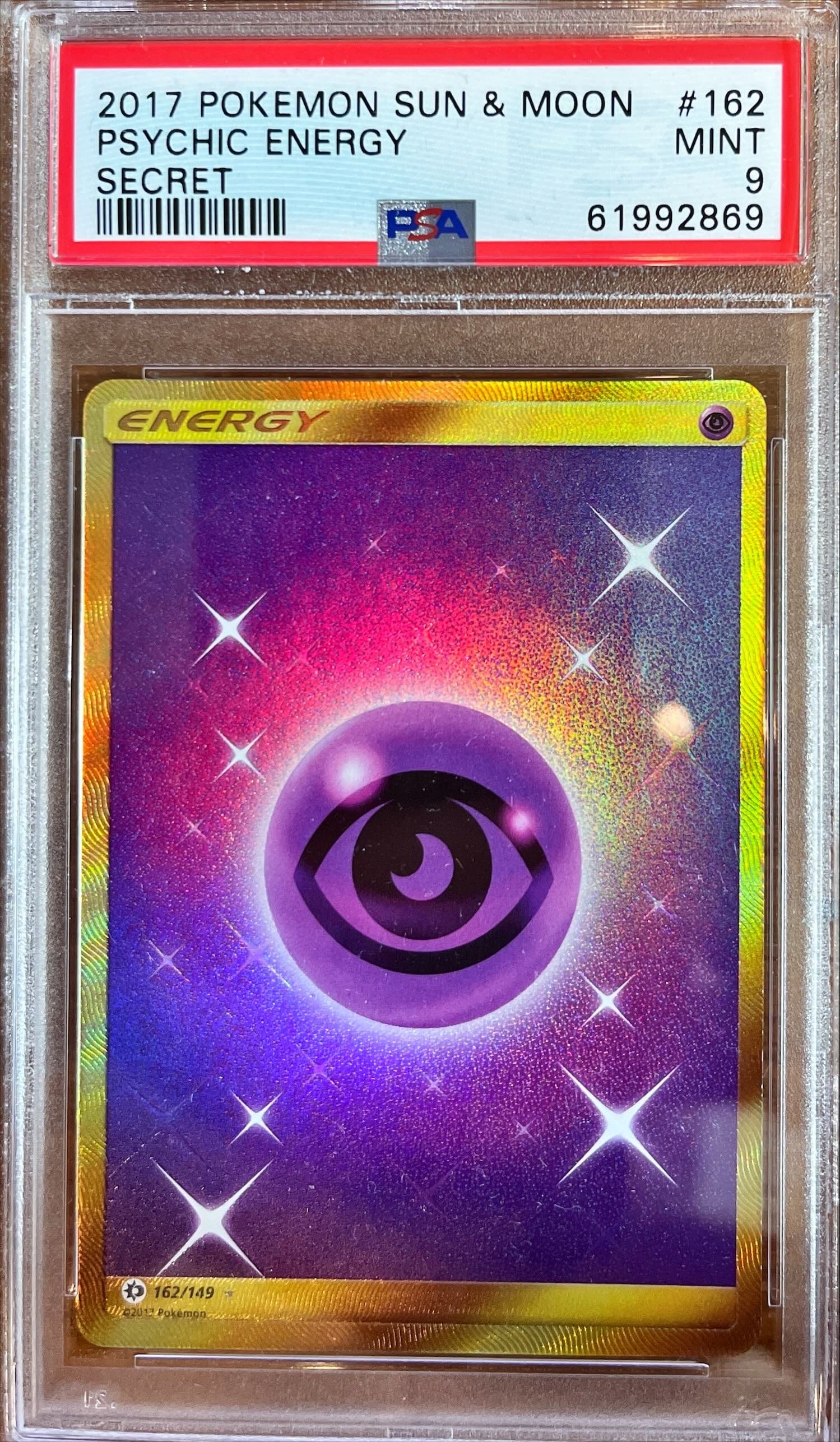 Pokémon Psychic Energy Secret PSA 9