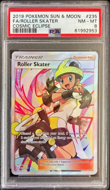 Pokémon Roller Skater Cosmic Eclipse PSA 8