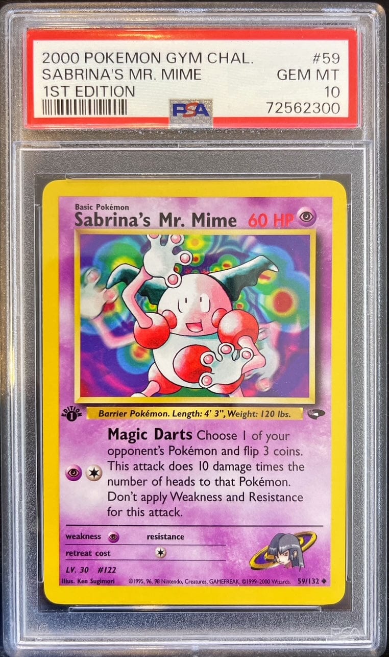 Pokémon Sabrina's Mr. Mime 1st Edition PSA 10 72562300