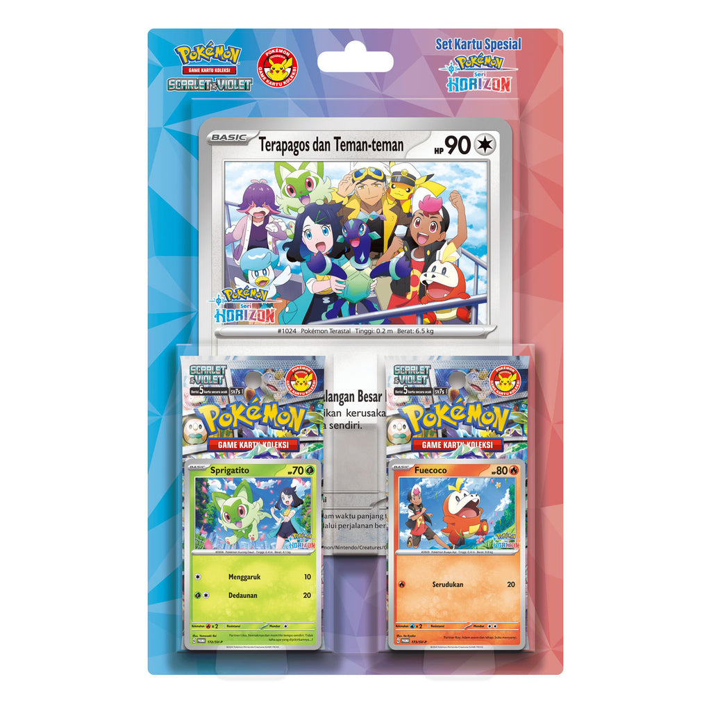 Indonesische Pokémon Set Kartu Spesial Seri Horizon verzegeld in blisterverpakking