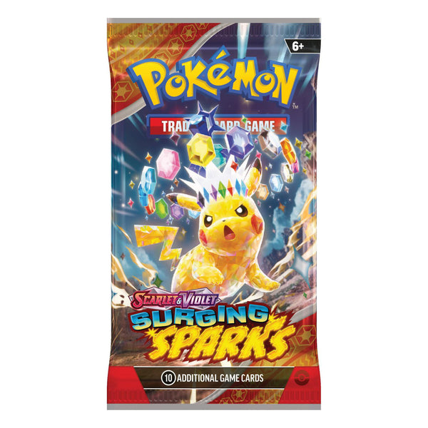 Pokémon Scarlet & Violet Surging Sparks booster pack (Engels) – artwork Pikachu