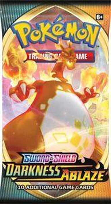 Pokemon Sword & Shield Darkness Ablaze Booster pack 0820650807121