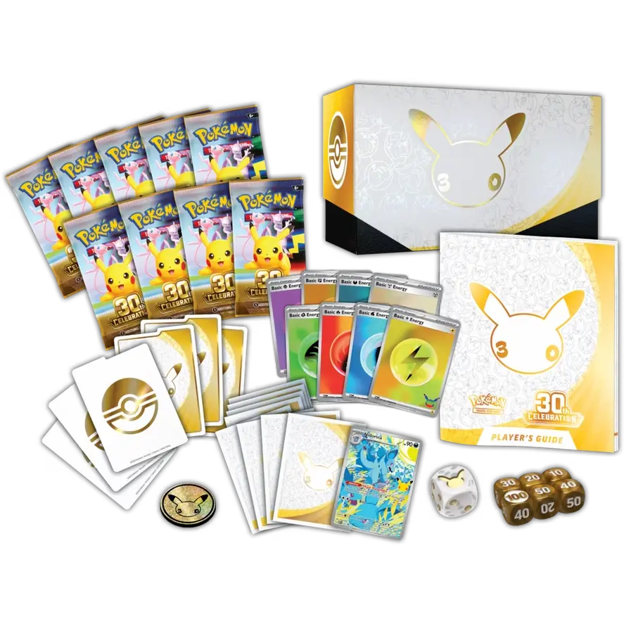 Pokémon TCG: 30th Celebration Elite Trainer Box – inhoud