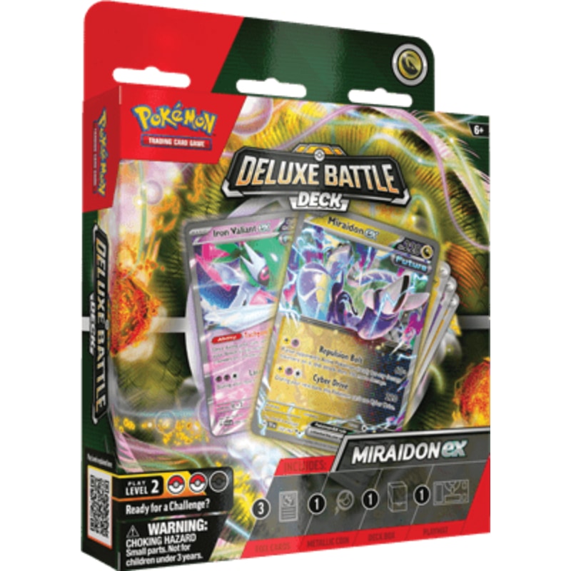 Pokemon TCG Deluxe Battle Deck met Miraidon ex, gesloten verpakking met 60 kaarten | Lichcards Immagine principale del prodotto