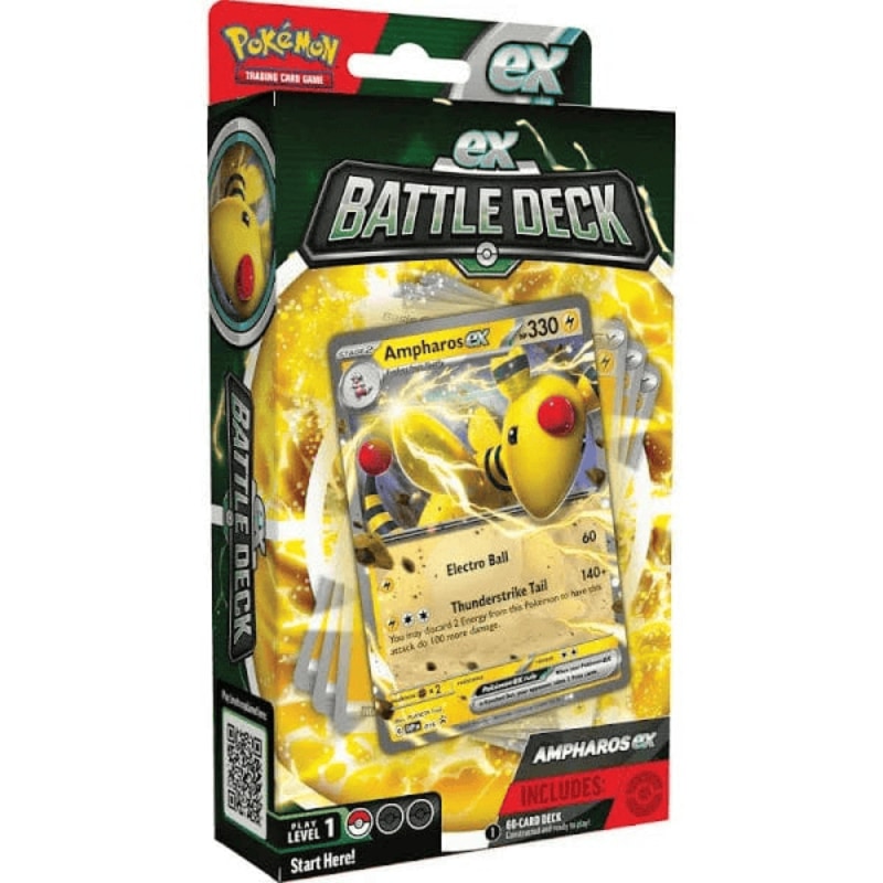 Pokemon TCG ex Battle Deck met Ampharos ex, gesloten verpakking met 60 kaarten | Lichcards Immagine principale del prodotto