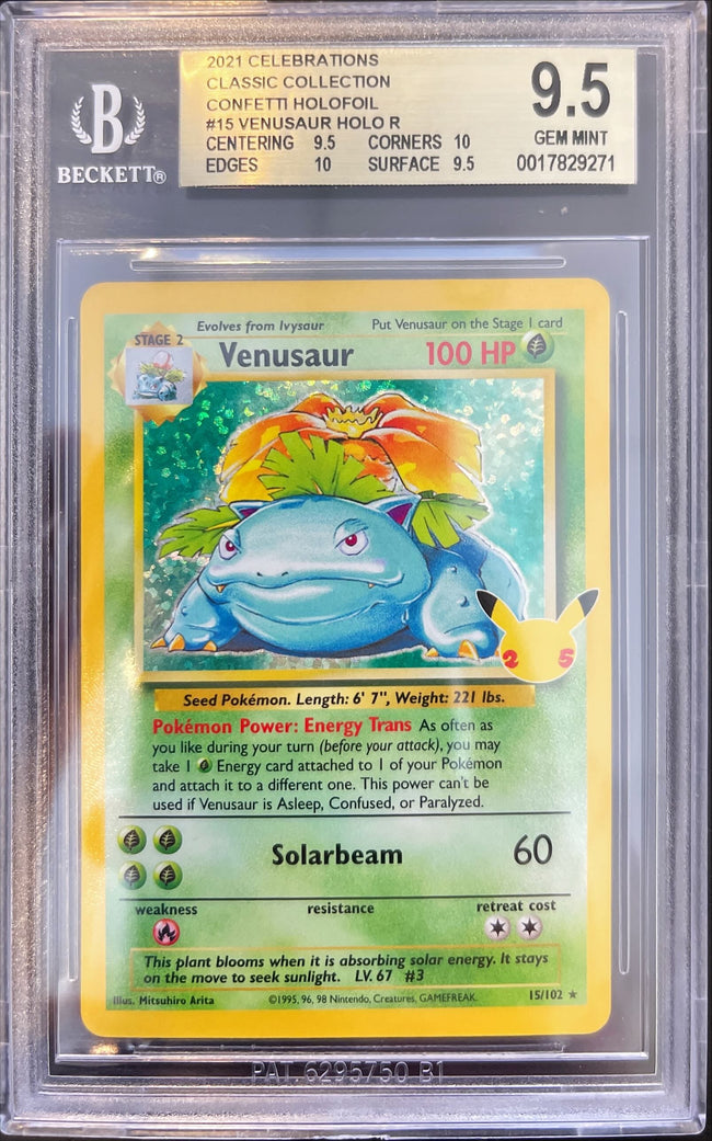 Pokémon Venusaur Holo Celebrations BGS 9,5 0017829271 Hover Image