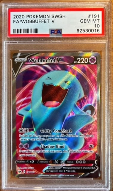 Pokémon Wobbuffet V Full Art PSA 10