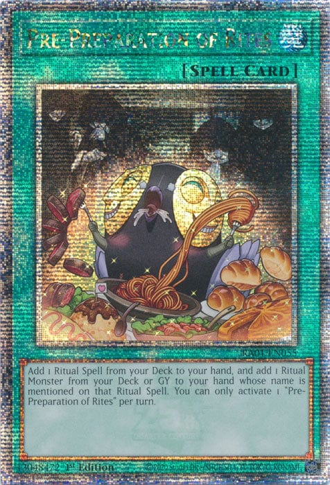 Pre-Preparation of Rites - RA01-EN055 - Quarter Century Secret Rare - 1st Edition