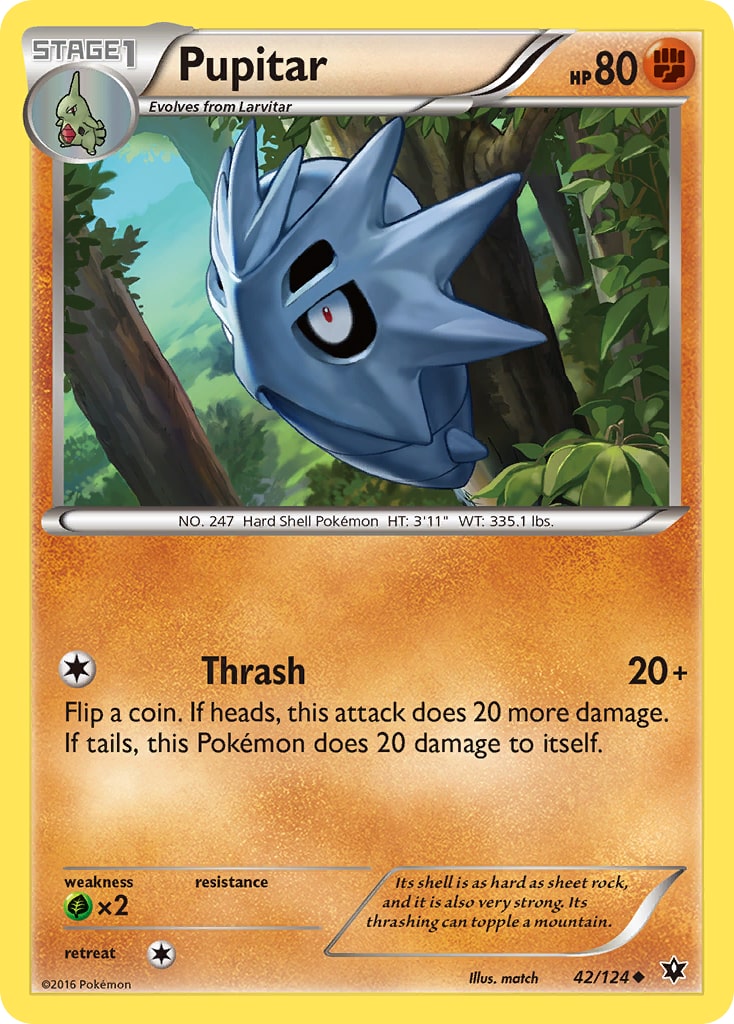 Pupitar – Fates Collide 42 – Pokémon TCG single card | Lichcards