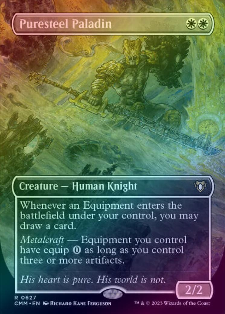 Puresteel Paladin - Borderless (Foil) (CMM)