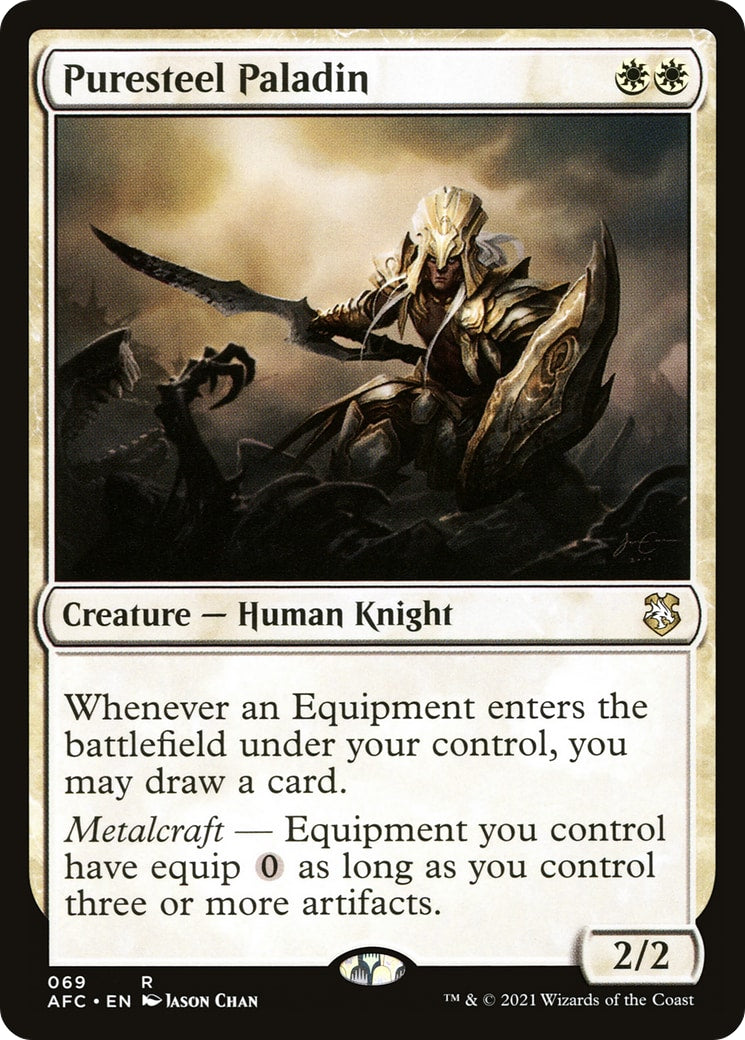 Puresteel Paladin – Commander: Adventures in the Forgotten Realms 69 – Magic: The Gathering single card | Lichcards