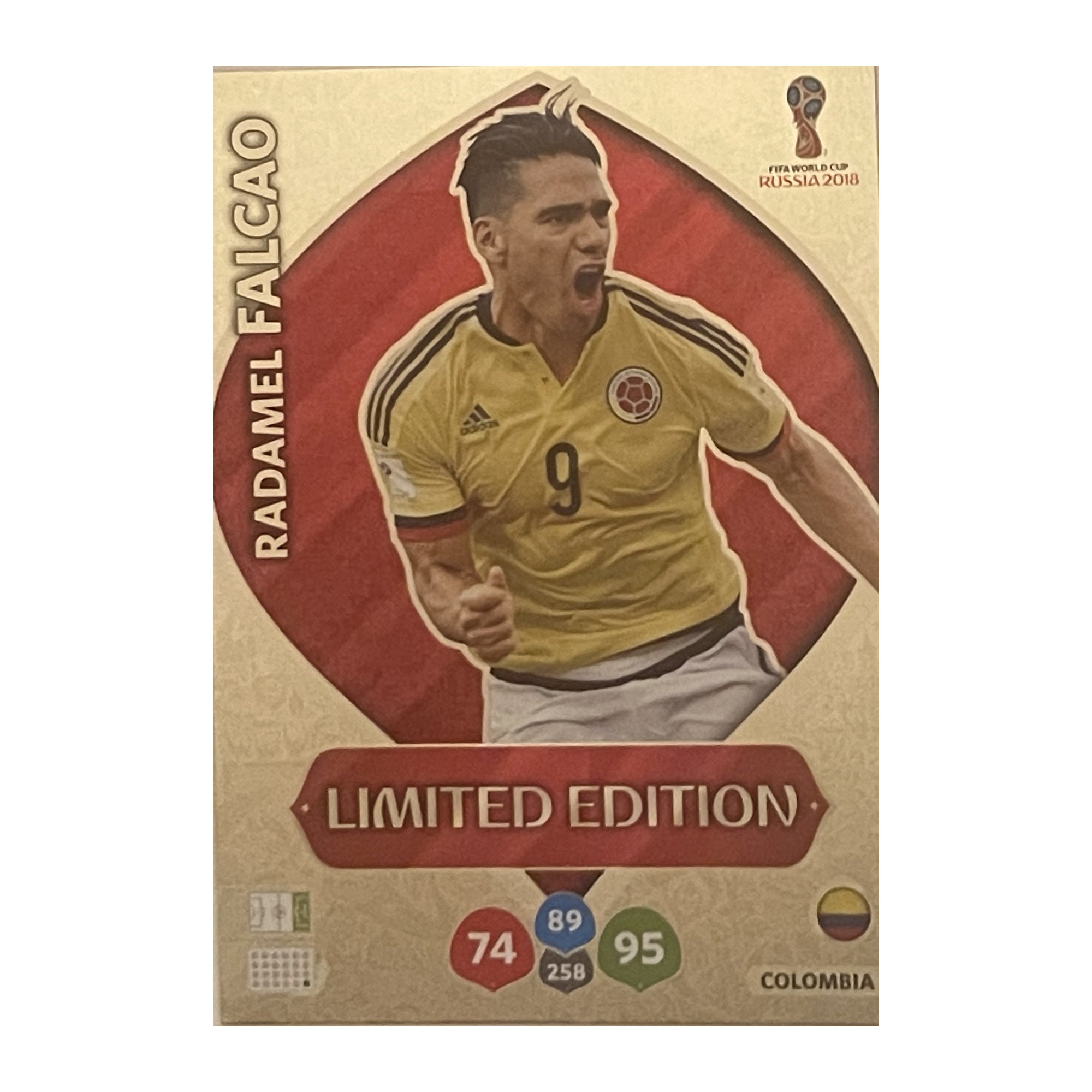 Radamel Falcao - Panini Adrenalyn XL FIFA World Cup Russia 2018 (Limited Edition) [NNO] - originele kaartvoorkant