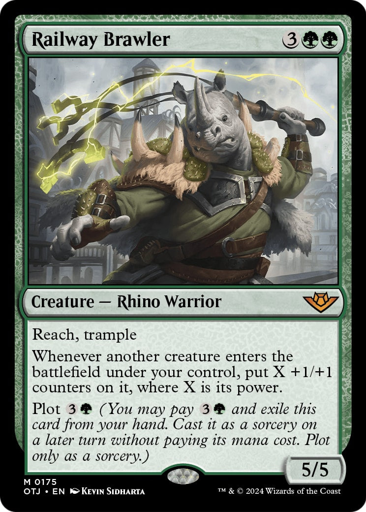 Railway Brawler – Outlaws of Thunder Junction 175 – Magic: The Gathering single card | Lichcards Imagen principal del producto