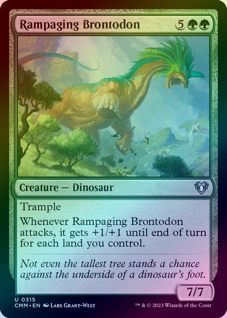 Rampaging Brontodon (Foil) (CMM)